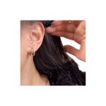 画像4: Double Strap Split Hoop Earrings　ダブルストラップスプリットフープピアス イアリング (4)