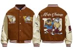 画像1: Bugs Bunny & Sylvester embroidery jacket Jumper stadium jacket ユニセックス 男女兼用バッグスバニー＆シルベスター  刺繍  スタジャン ジャケット MA1 ブルゾン　 (1)