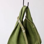 画像17: Triangle Leather Tote Shoulder Crossbody Bag　トライアングルレザートートショルダークロスボディバッグ (17)