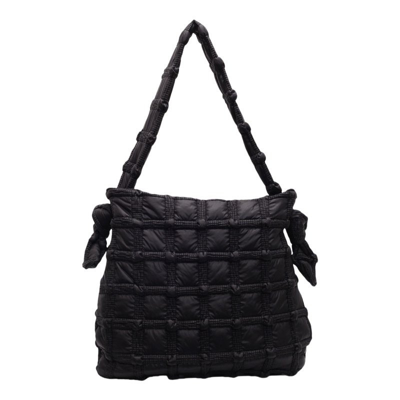 画像2: Plaid Embroidery Large Capacity Tote Shoulder Crossbody Bag　チェック格子刺繍ラージキャパシティートートショルダークロスボディバッグ (2)