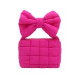 画像1: Lightweight quilted ribbon handle tote bag　キルティングリボンハンドルライトウェイトトートバッグ (1)