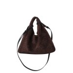 画像6: Triangle Leather Tote Shoulder Crossbody Bag　トライアングルレザートートショルダークロスボディバッグ (6)