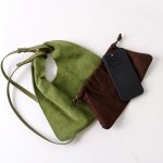 画像18: Triangle Leather Tote Shoulder Crossbody Bag　トライアングルレザートートショルダークロスボディバッグ (18)