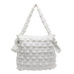 画像5: Plaid Embroidery Large Capacity Tote Shoulder Crossbody Bag　チェック格子刺繍ラージキャパシティートートショルダークロスボディバッグ (5)