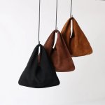 画像8: Triangle Leather Tote Shoulder Crossbody Bag　トライアングルレザートートショルダークロスボディバッグ (8)