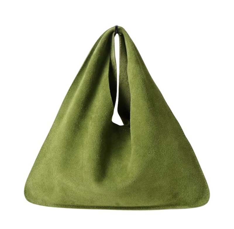 画像1: Triangle Leather Tote Shoulder Crossbody Bag　トライアングルレザートートショルダークロスボディバッグ (1)