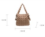 画像8: Plaid Embroidery Large Capacity Tote Shoulder Crossbody Bag　チェック格子刺繍ラージキャパシティートートショルダークロスボディバッグ (8)
