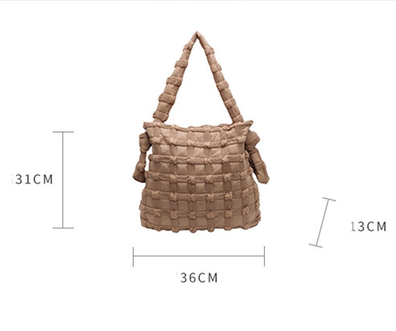 画像8: Plaid Embroidery Large Capacity Tote Shoulder Crossbody Bag　チェック格子刺繍ラージキャパシティートートショルダークロスボディバッグ (8)