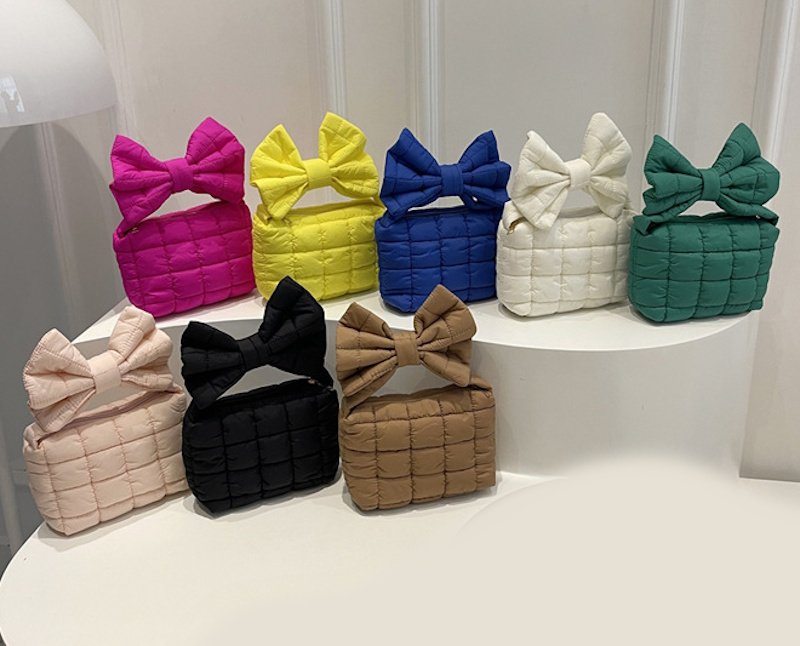 画像11: Lightweight quilted ribbon handle tote bag　キルティングリボンハンドルライトウェイトトートバッグ (11)
