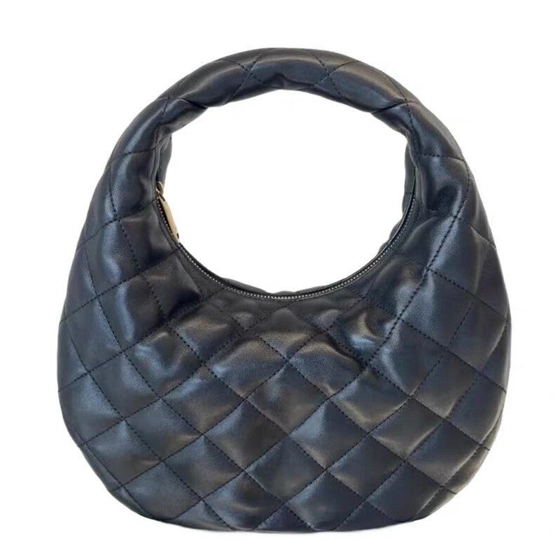 画像2: Quilted Leather Tote Underarm Bag　レザーキルティングトートアンダーアームバッグ (2)