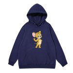 画像1:  Unisex Jerry Mouse printing Hoody Sweatshirts   ユニセックス男女兼用トム＆ジェリートムとジェリーフーディーパーカー (1)