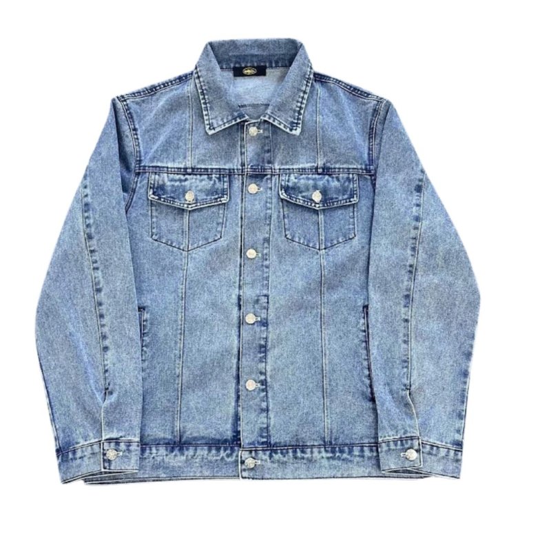 画像4: Star embroidered denim jacket　ユニセックス 男女兼用 スター刺繍デニムGジャンジャケット (4)