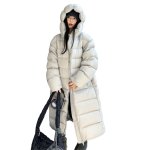 画像6: Puff Hoody White Duck Down Long Coat パフフーディホワイトダックダウンロングコート (6)