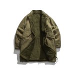 画像3: Men's lamb hair fleece long section M51 coat メンズ 羊毛 リバーシブル フリースコートジャケット (3)