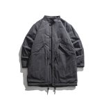 画像2: Men's lamb hair fleece long section M51 coat メンズ 羊毛 リバーシブル フリースコートジャケット (2)