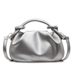 画像1: Gathered Leather Mini Tote Shoulder/Crossbody Bag　 ギャザーレザーミニトートショルダークロスボディバッグ (1)