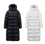 画像2: Puff Hoody White Duck Down Long Coat パフフーディホワイトダックダウンロングコート (2)