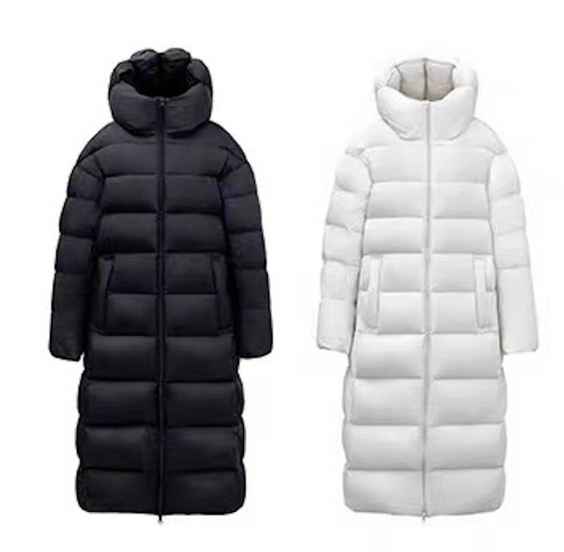 画像2: Puff Hoody White Duck Down Long Coat パフフーディホワイトダックダウンロングコート (2)