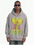 画像5: UnisexNIRVANA Fried Snowflake Washed Hoodie   男女兼用 ユニセックスNIRVANA フライドスノーフレーク ウォッシュフーディパーカー (5)