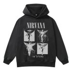 画像2: Unisex Nirvana Four Quadrant Wash Hoodie  男女兼用 ユニセックスニルヴァーナ フォー・クアドラントウォッシュフーディ (2)