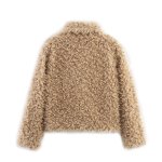 画像5: Eco Mongolian fur short jacket coat エコモンゴリアンファーショート丈ジャケットコート (5)