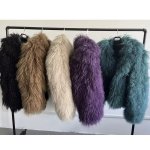 画像4: Real Mongolian Fur Custom Long Sleeve Winter Warm Fur Coat リアルモンゴリアンファー ショート丈 ジャケットコート (4)