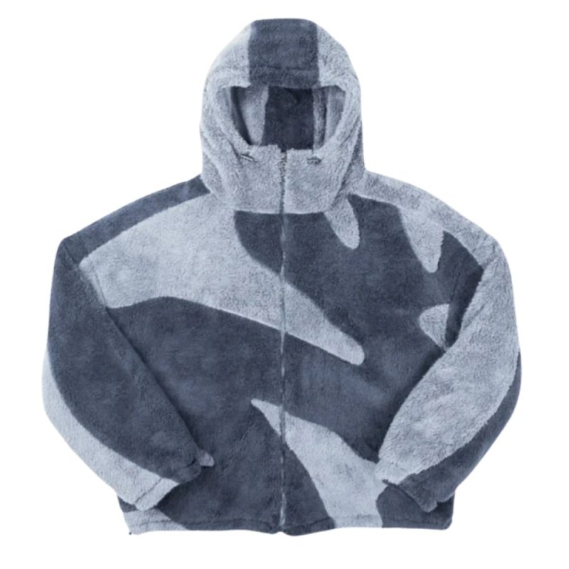 画像7: Day one Classic Midnight Fleece エコファー フーディー モコモコ フリース パーカー ジャケット (7)