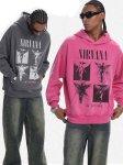 画像6: Unisex Nirvana Four Quadrant Wash Hoodie  男女兼用 ユニセックスニルヴァーナ フォー・クアドラントウォッシュフーディ (6)