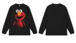 画像3: unisex Sesame Street Cookie Monster Big Print Long Sleeve Round Neck T-Shirt ユニセックスセサミーストリートクッキーモンスター ビッグプリント長袖ラウンドネック Tシャツ   (3)