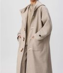 画像7: Long duffle hoodie coat ユニセックス 男女兼用 ロングダッフルフーディコート (7)