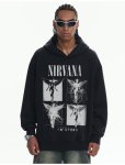 画像7: Unisex Nirvana Four Quadrant Wash Hoodie  男女兼用 ユニセックスニルヴァーナ フォー・クアドラントウォッシュフーディ (7)