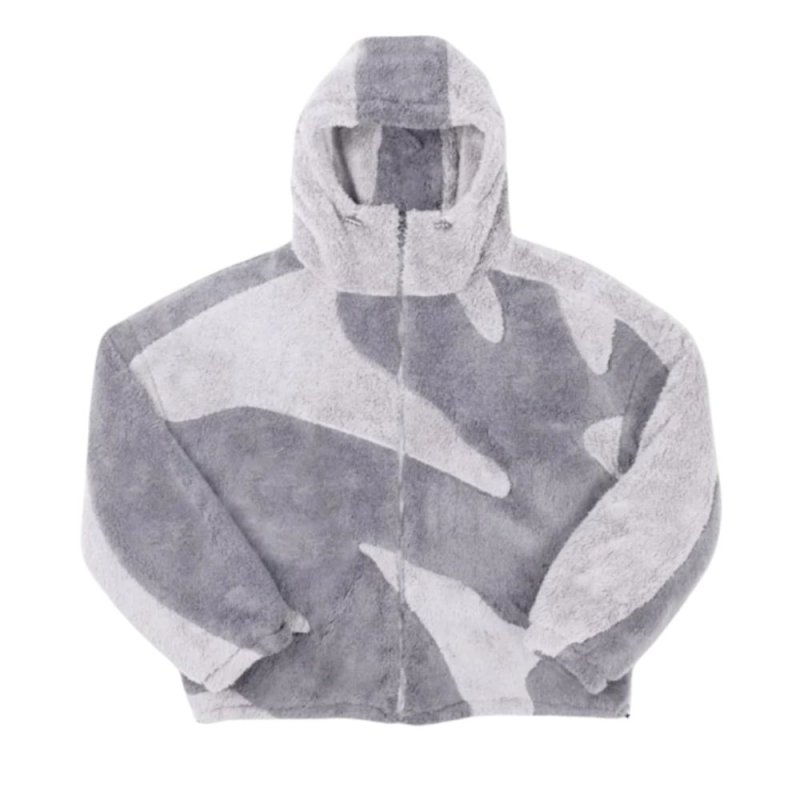 画像5: Day one Classic Midnight Fleece エコファー フーディー モコモコ フリース パーカー ジャケット (5)