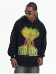 画像4: UnisexNIRVANA Fried Snowflake Washed Hoodie   男女兼用 ユニセックスNIRVANA フライドスノーフレーク ウォッシュフーディパーカー (4)