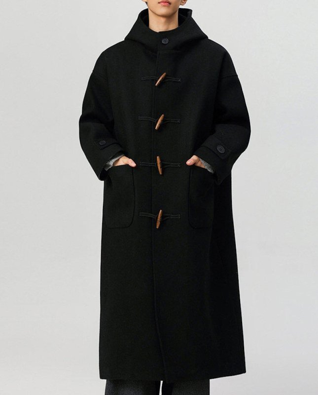 画像6: Long duffle hoodie coat ユニセックス 男女兼用 ロングダッフルフーディコート (6)