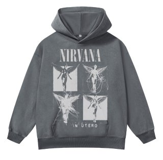 Unisex Nirvana x Smile long sleeve sweatshirts 男女兼用 ユニ