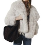 画像5: Faux Fur Eco Fur Mongolian Fur Custom Long Sleeve Winter Warm Fur Coat エコファー フェイクファー モンゴリアンファー ショート丈 ジャケットコート (5)