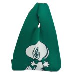 画像3: Snoopy knit tote drawstring bag スヌーピーニットトート巾着バッグ トートバッグ (3)