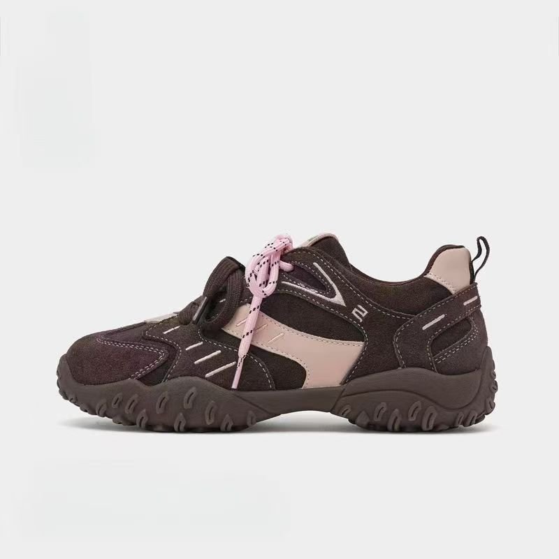 画像3: Women's Two-tone leather platform sneakers  バイカラーレザー厚底レースアップスニーカー (3)