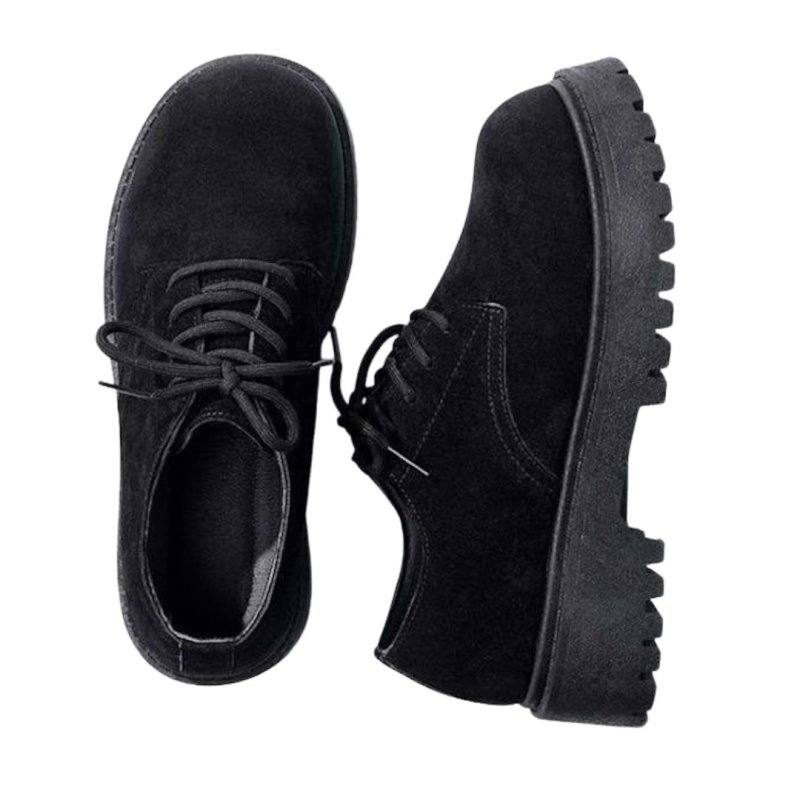 画像5: Unisex High-top lace-up leather derby desert boots 男女兼用ユニセックスレザーレースアップハイカットブーツデザートブーツマーティンブーツ (5)