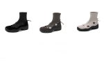 画像4: Thick-soled cross-strap rubber ankle boots  厚底クロスストラップラバーブーツ ショートアンクルブーツ  (4)