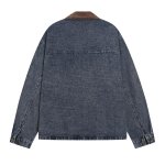 画像3: Mickey Mouse pocket embroidered denim jacket ユニセックス 男女兼用 ミッキーマウスポケット刺繍デニムジャケットGジャンコート (3)