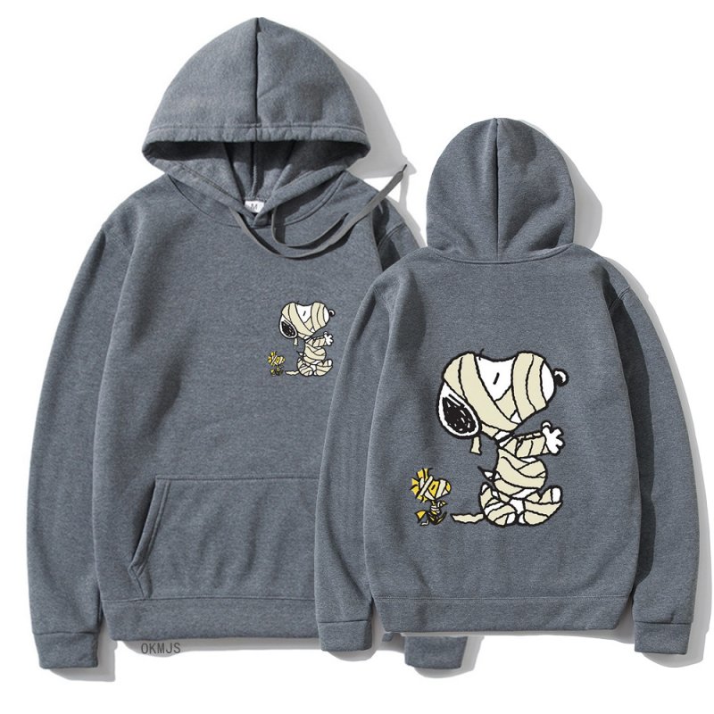画像6: Unisex Snoopy and Woodstock who got hurt Print  Hoodie  sweatshirt  ユニセックス男女兼用怪我のスヌーピー&ウッドストックフーディスウェットパーカー  (6)