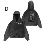 画像5: Unisex 80s AC/DC rock band washed hoodie   男女兼用 ユニセックス80年ACDCロックバンドウォッシュフーディパーカー (5)