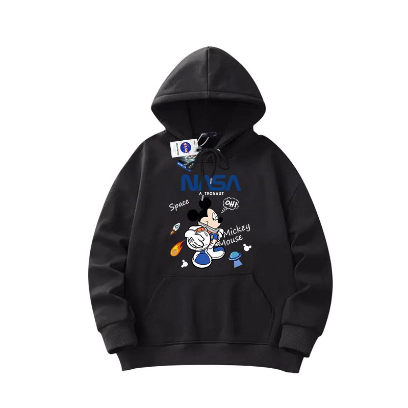 画像1: NASA x Mickey Mouse Sweatshirt Hoodie ユニセックス 男女兼用 NASA ナサ× ミッキーマウス ウェットパーカー トレーナー (1)