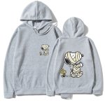 画像5: Unisex Snoopy and Woodstock who got hurt Print  Hoodie  sweatshirt  ユニセックス男女兼用怪我のスヌーピー&ウッドストックフーディスウェットパーカー  (5)