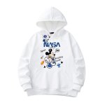 画像2: NASA x Mickey Mouse Sweatshirt Hoodie ユニセックス 男女兼用 NASA ナサ× ミッキーマウス ウェットパーカー トレーナー (2)