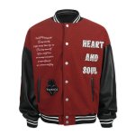 画像2: RFSD Letter logo  embroidery jacket Jumper stadium jacket ユニセックス 男女兼用RFSDレターロゴ 刺繍バイカラー  スタジャン ジャケット MA1 ブルゾン  (2)