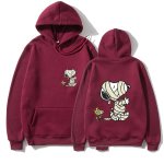 画像17: Unisex Snoopy and Woodstock who got hurt Print  Hoodie  sweatshirt  ユニセックス男女兼用怪我のスヌーピー&ウッドストックフーディスウェットパーカー  (17)