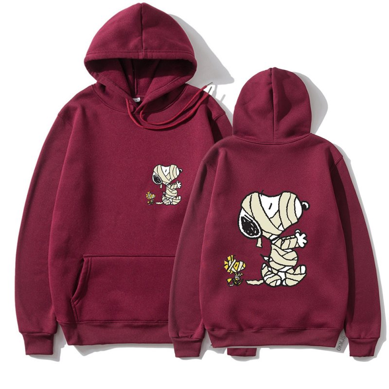画像17: Unisex Snoopy and Woodstock who got hurt Print  Hoodie  sweatshirt  ユニセックス男女兼用怪我のスヌーピー&ウッドストックフーディスウェットパーカー  (17)