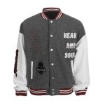 画像1: RFSD Letter logo  embroidery jacket Jumper stadium jacket ユニセックス 男女兼用RFSDレターロゴ 刺繍バイカラー  スタジャン ジャケット MA1 ブルゾン  (1)